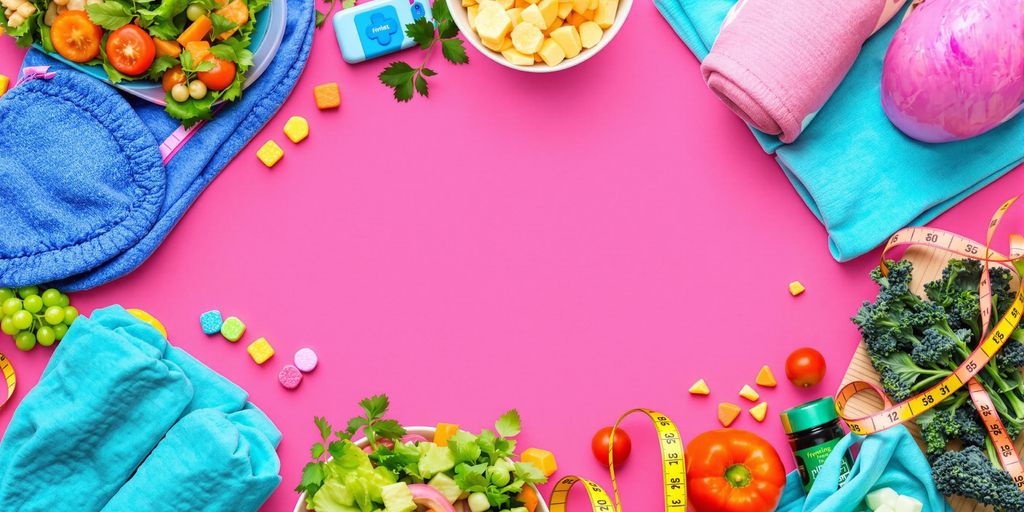 Healthy meals and fitness gear for quick belly fat loss.