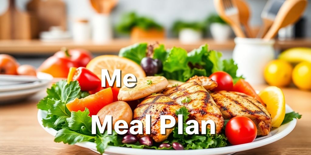 Colorful healthy meal with fresh fruits and vegetables.
